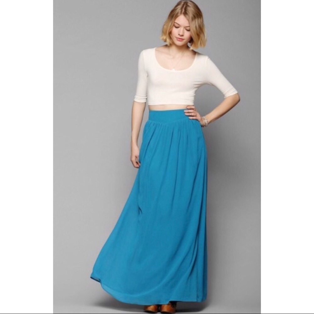 Urban Outfitters Pins & Needles Chiffon Maxi Skirt